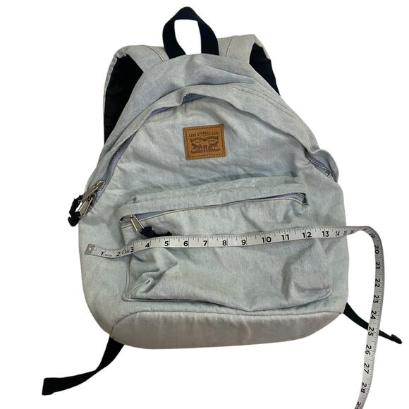 Levi's Backpack - Unisex Stone Washed Denim with 13-inch Laptop Sleeve - Picture 8 of 16